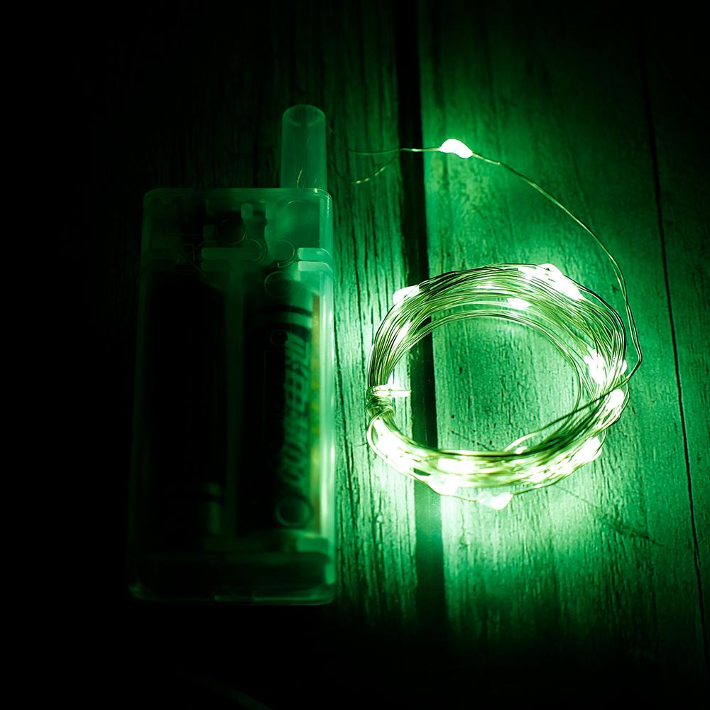 

Светодиодные гирлянды из медной проволоки, 3 м 30, светодиодная праздничная уличная лампа, гирлянда для рождественской елки, свадьбы 3m 30led зелёный