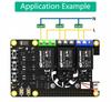Raspberry Pi 3-Way Relay Board with Fan & RGB-LED