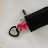 Elegant Bowknot Shaped Keychain Mirror Pendant Charm Plastic Alloy Decorative Hanging Accessory For Home Gift