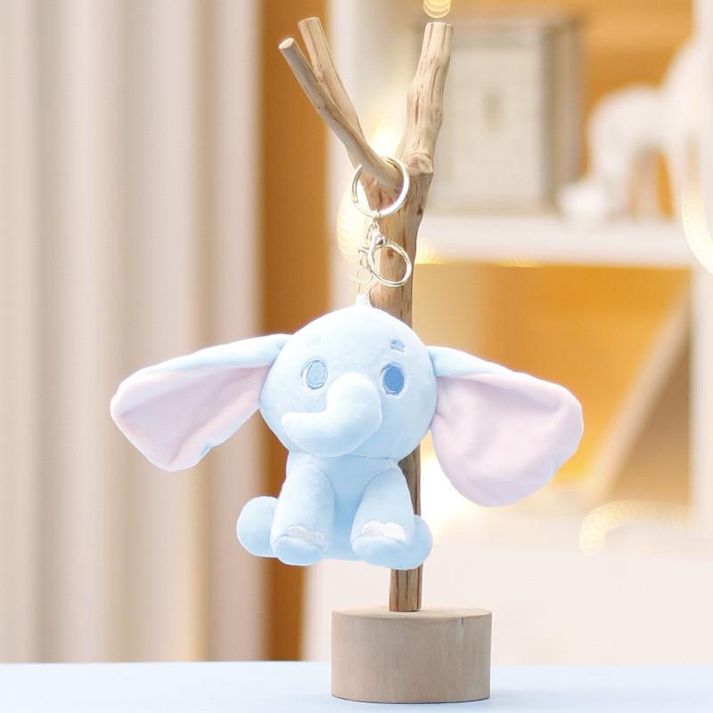 Stuffed Cute Elephant Animal Keychain Accessory Suitable Kid Gift Plush Doll