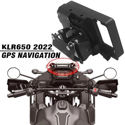 NEU Motorradständer Halter Handy Handy GPS Platte Halterung Handyhalter USB FÜR KAWASAKI KLR650 2022 KLR 650