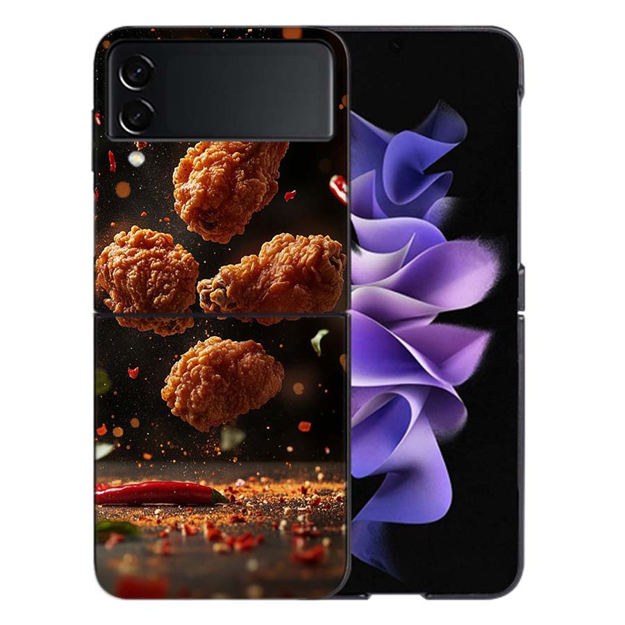 

Еда Картофель Фри Пиво Сыр Суши Печенье Чехол Для Samsung Z Flip7 6 Galaxy Чехол Ударопрочный Z Flip5 Z Flip3 4 5G Жесткий Чехол Телефон TP Galaxy Z Flip 7 5G