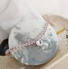 Luxus-Herz-Kristall-Haustierhalsband, verstellbare Strass-Halskette für Katzen & kleine Hunde