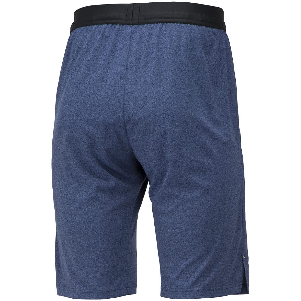 Mizuno Estate Blue Heather Dry Knit Training Size UPF 32MDA045 Men's Shorts, S, 15, Moisture-Wicking, Quick-Drying,
