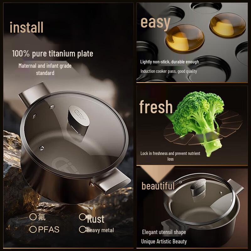 ASD Z6Q 22cm Multi-functional Pot with Steamer