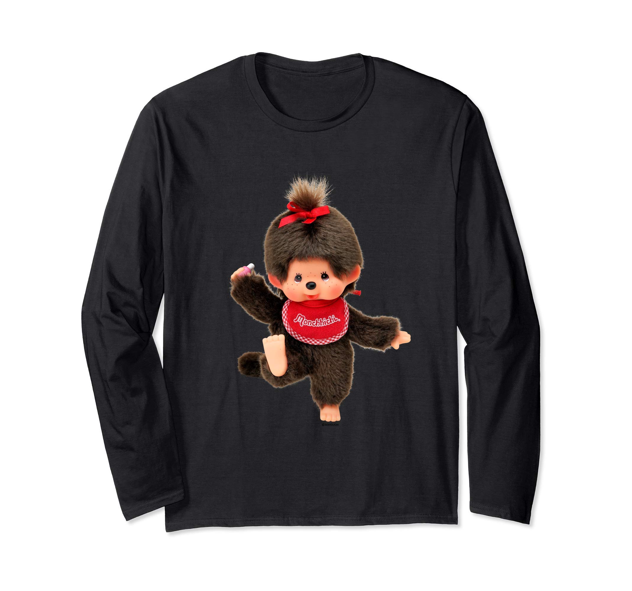 

Графическая футболка с длинным рукавом Monchhichi чёрный