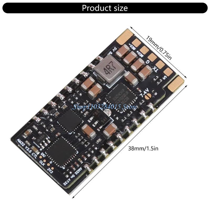 R6FF Brushless AM32 ESC V2.5 85A Transient Current 2-7S Input for Drones & Remote Model Aircraft with 32-bit Control
