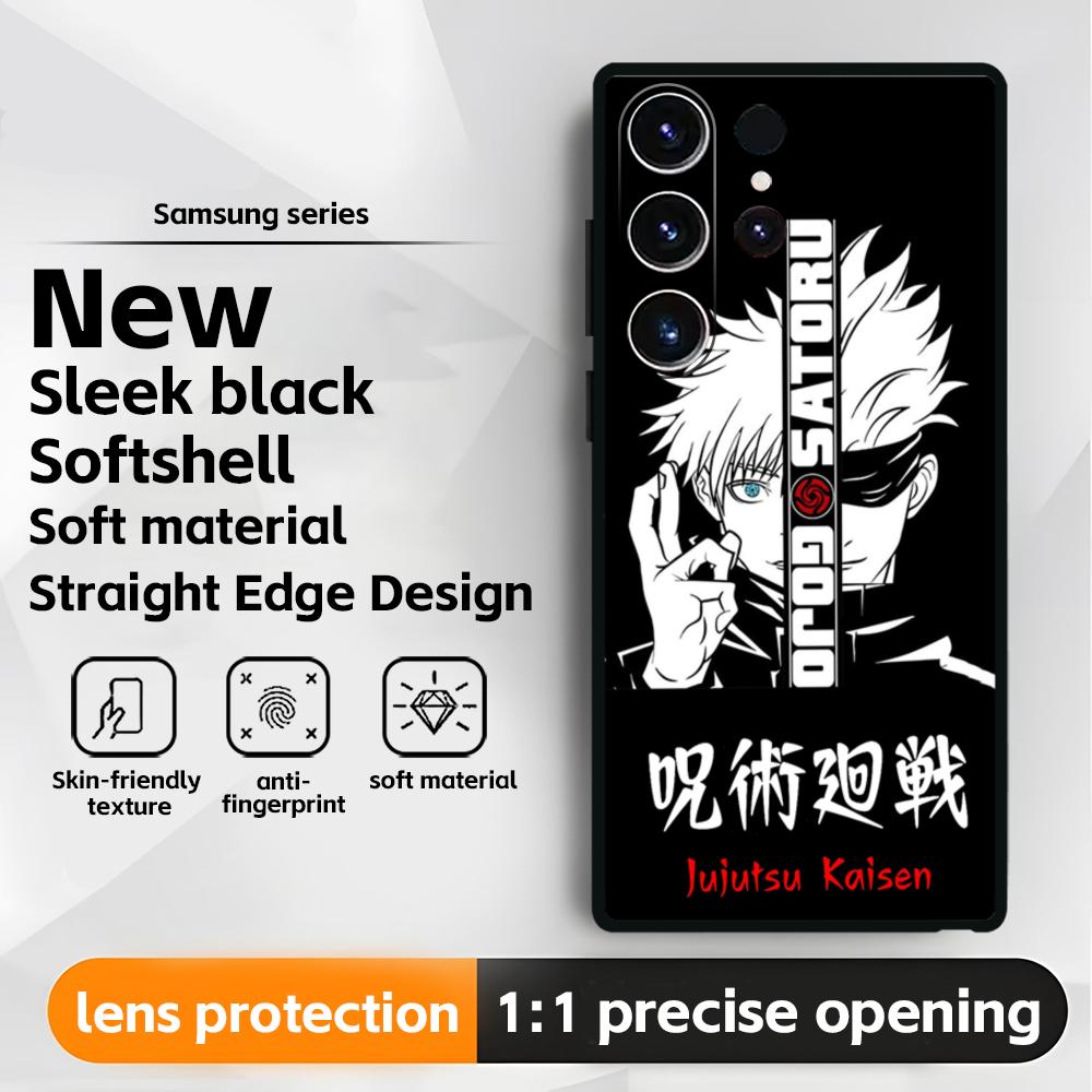 Hot Anime Jujutsu kaisen(0) Phone Case For Samsung Galaxy S25 S24 S23 S22 S21 S20 Plus Ultra Note20 Soft Black
