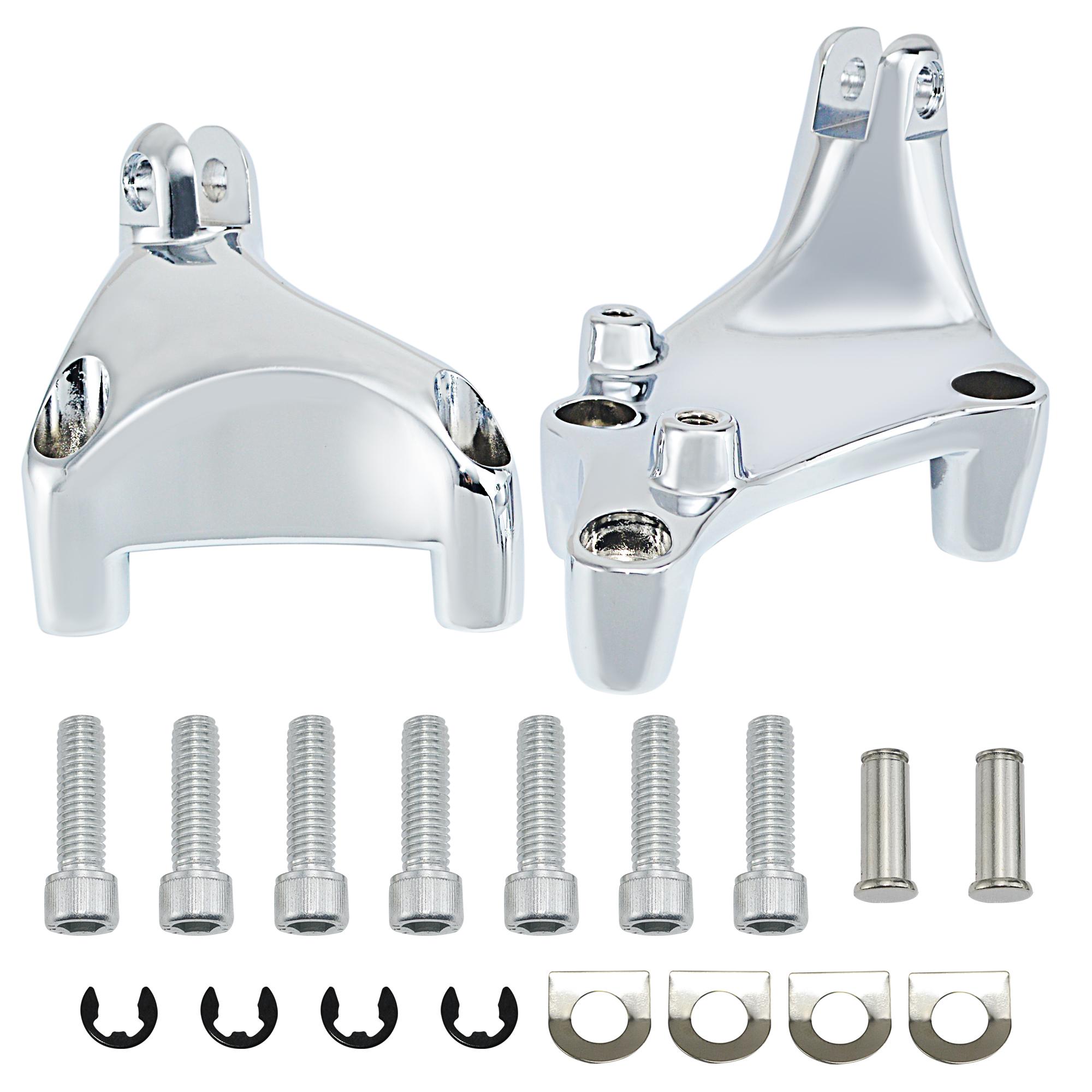 

Задние подставки для ног мотоцикла с ЧПУ, подножки для педалей, пассажирские подножки, крепление, хром для Harley Sportster XL883 XL1200 Chrome