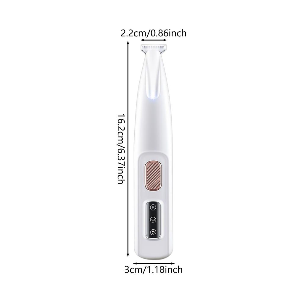 Pet LED Precision Trimmer Grooming Hair Clippers with LED Light Design for Long Haired Dogs Cats
