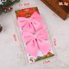 2/3PC Christmas Velvet Bows Xmas Pendants DIY Window Decora for Party Christmas Tree Topper Ornament for Wedding Outdoor Decor