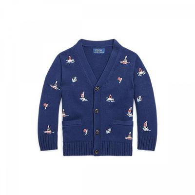 Polo Kids Boys 2 7 Nautical Cotton V Neck Cardigan Cwposweb6820398410