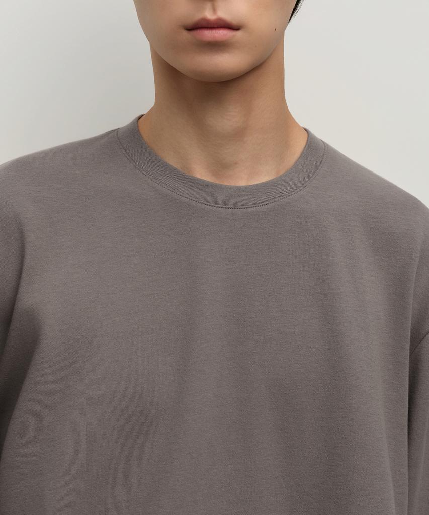 Musinsa Standard [Heat Standard] Crew Neck Long Sleeve T-Shirt [Taupe]