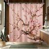 Watercolor Lavender Bouquet Waterproof Shower Curtain For Bathroom Decor
