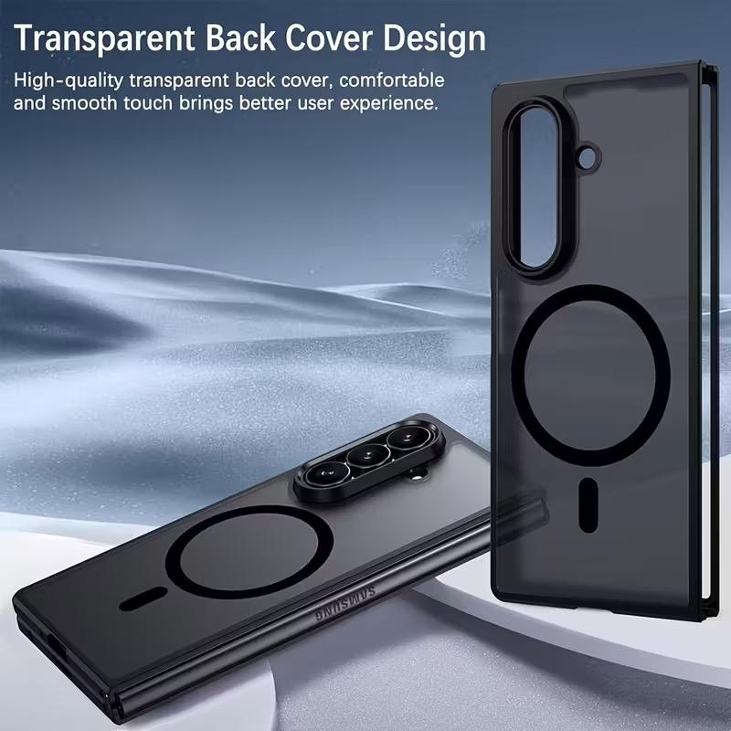 UYUXIO for Galaxy Z Fold 7 Case Full Body Cover Anti-Scratch Shockproof Hard PC Magnetic Phone Cover for Samsung Galaxy Z