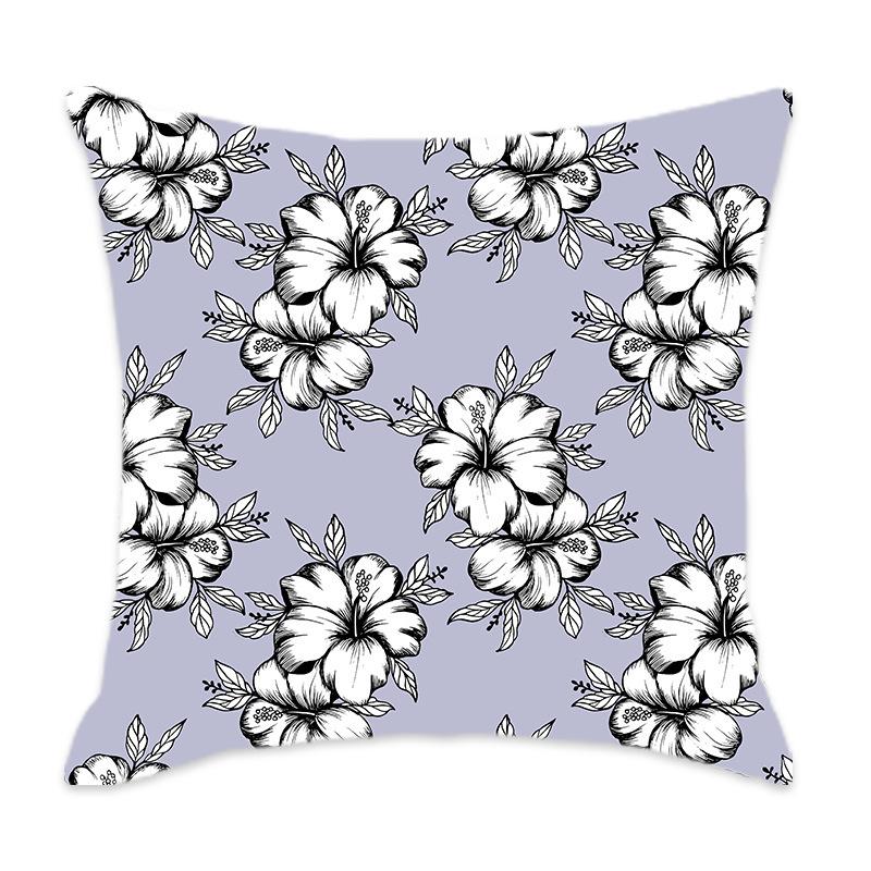 Home Pillow Floral Print Series Sofa Bedroom Leisure Pillow Floral Pattern