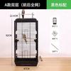 Acrylic Transparent Splash-Proof Horizontal Wire Bird Cage for Parrot Cockatiel Mynah Budgie Large Luxury Villa Style Perch