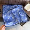 Women S Printed Cashew Pattern Silk Like Square Scarf For Sun Protection And Fashion
