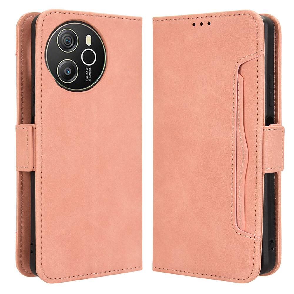 For Blackview Shark 8/Oscal Tiger 12 Case Leather Phone Cover Multiple Card Slots Stand