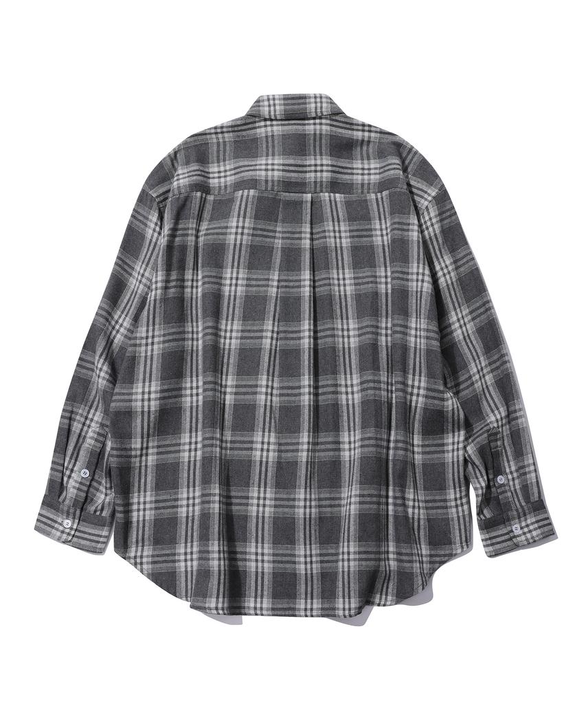CPGN STUDIO Nomad Oversized Check Shirt Gray