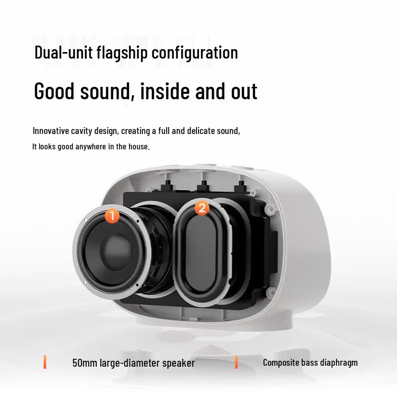 Philips TAS2909 Wireless Bluetooth Speaker with Smart AI Alarm & Mirror Display (CN version)