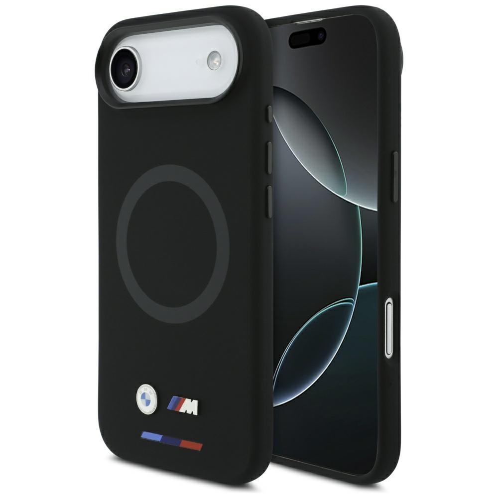BMW M Silikon Logo MagSafe Hülle für iPhone Air Schwarz
