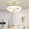 Remote Control Ceiling Fan 2 In 1 Electric Cordless Fan Hanging Fan with LED Light  Bathroom