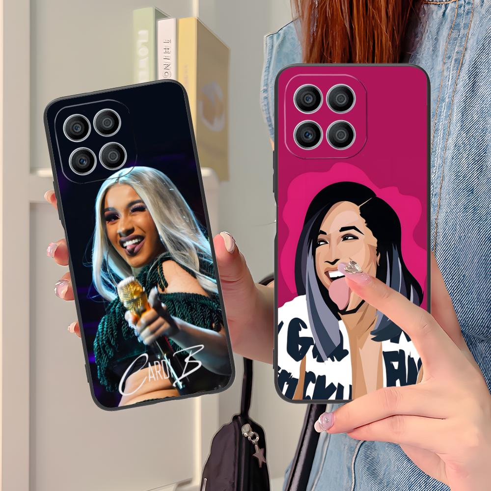 Cardi B Matte TPU Mobile Phone Case for Honor 90 80 70 60 50 30 20 10 9 8 7 Pro S SE Lite 5G Colorful Printing Cover