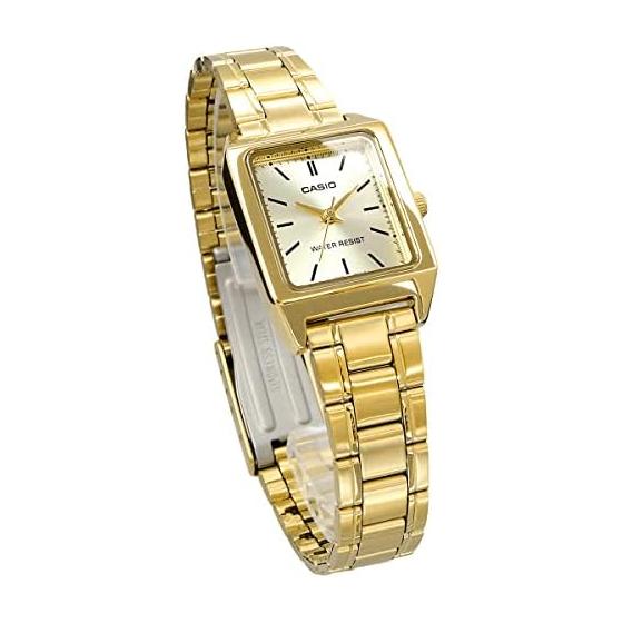 [Casio] CASIO Standard Quartz Ladies Watch LTP-V007G-9E Gold Metal Band Overseas Model [Parallel Import]