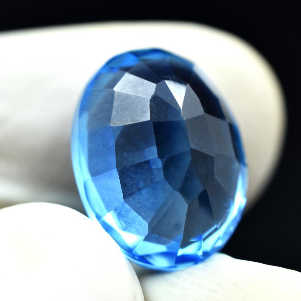 Natural Blue Sapphire Loose Gemstone 11.05 Ct Oval Cut September Birthstone for Gem Collections