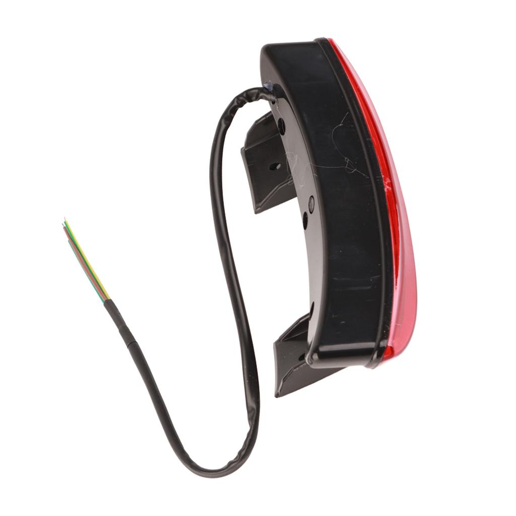 Motorcycle Rear Brake Tail Light 8 LED License EB For Bobber Cafe Racer