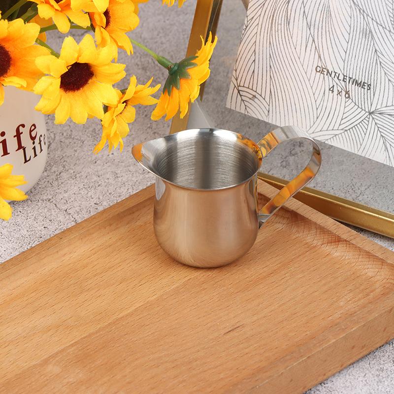 Edelstahl Kaffeemilch Aufschäumkrug Milchkännchen Taillenform Aufschäumer Tasse