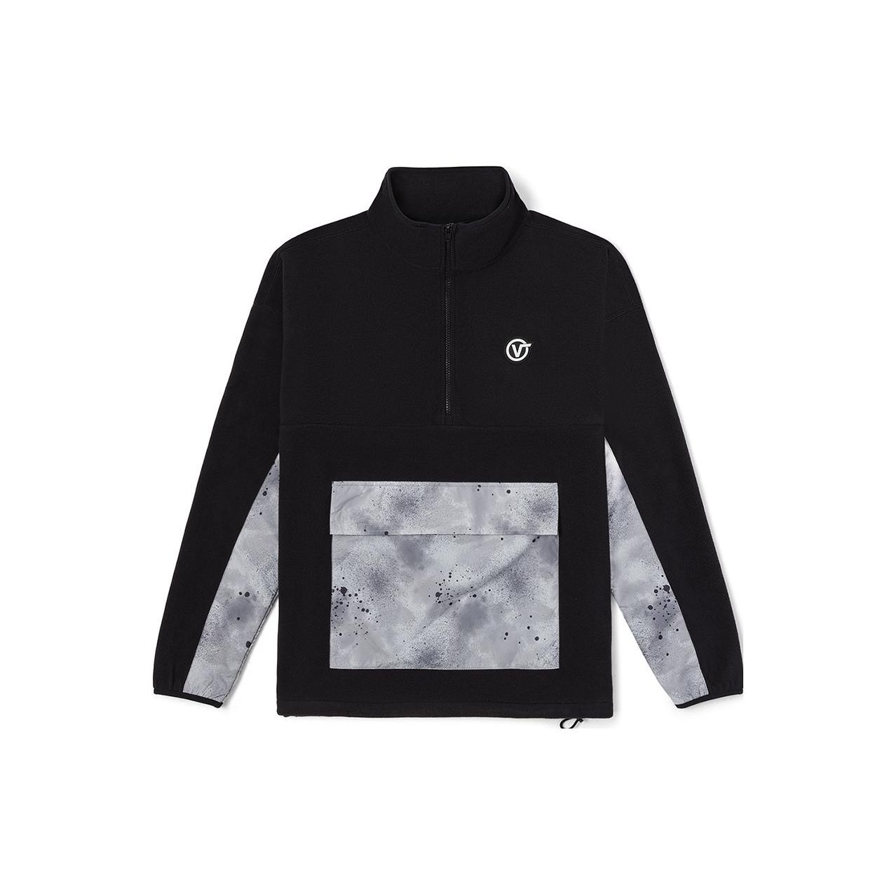 

Vans Толстовка с капюшоном и принтом брызг на молнии с короткими рукавами, унисекс, черный цвет VN0A7YJQBLK L