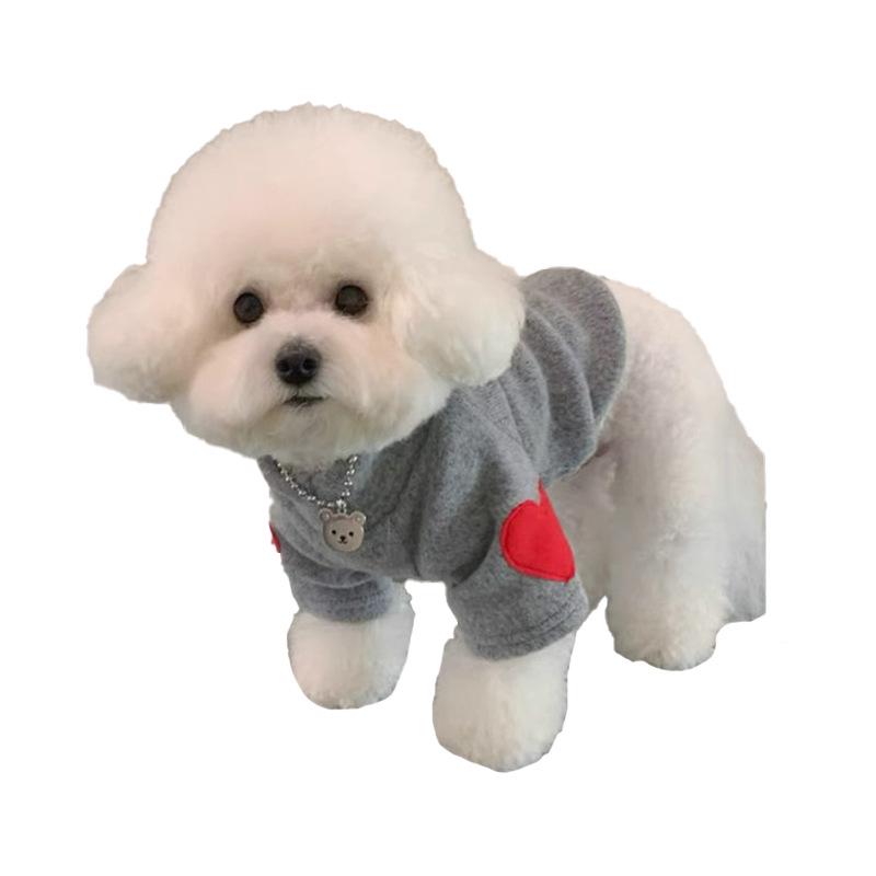 Korean Style Fleece-Lined Sweatshirt for Cats and Dogs: Pomeranian, Bichon, Yorkshire, Maltese