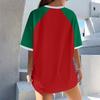 Women's Mexican Letter Print Short Sleeve T-Shirt, Casual Vacation Top