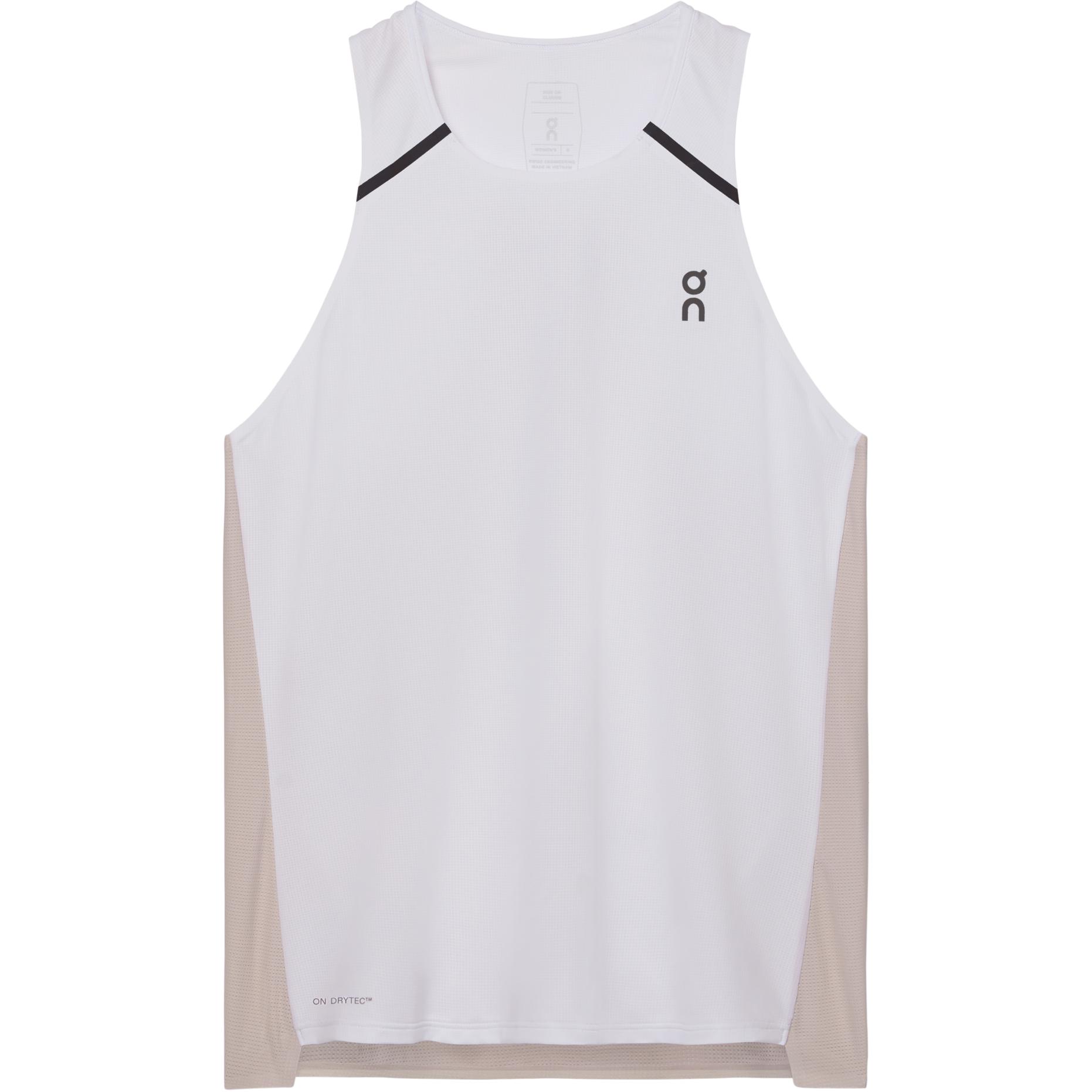 

On Performance Tank Logo Быстросохнущий Дышащий Топ без рукавов Женские топы Белый Серебристый 1WE10302993 L