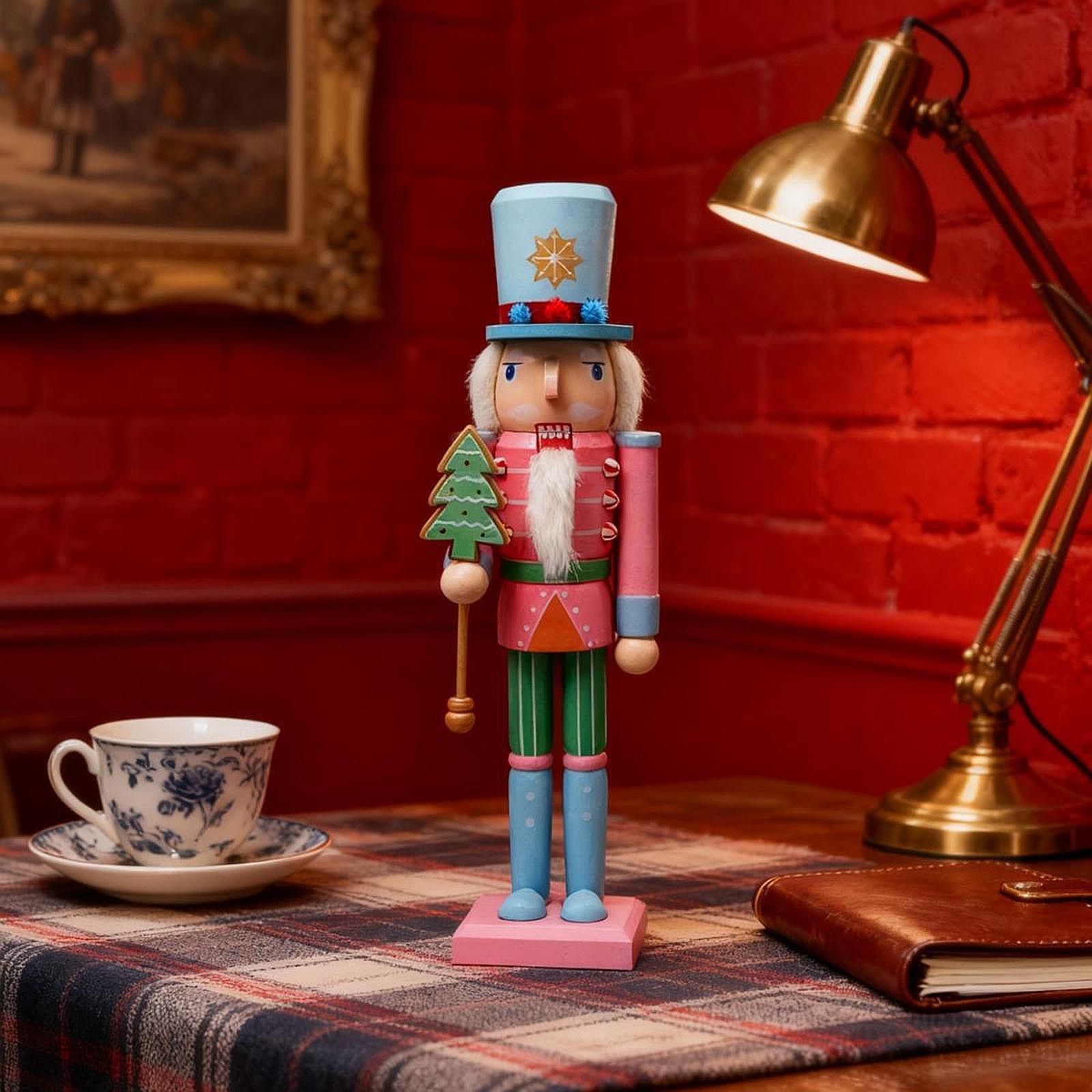 Christmas Nutcracker Collectibles Tabletop Ornament Christmas Nutcracker Figures Christmas Decor for Home Parties Festival Table