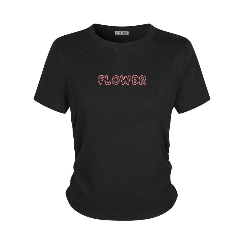 FivePlus Women's Slimming Round-Neck Short-Sleeve T-Shirt
