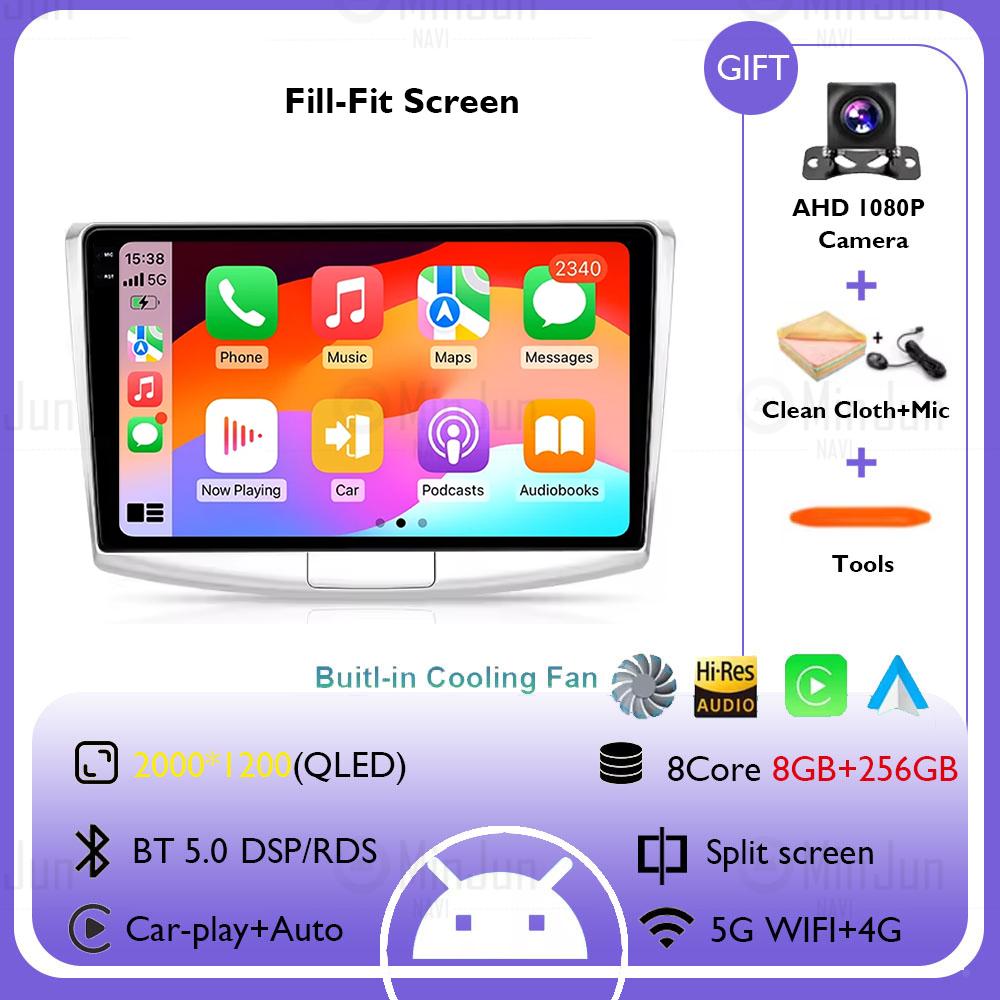 Android 14 Multimedia Player For Volkswagen VW Passat B6 B7 CC 2007-2015 Wireless Carplay Radio Android Auto Car Radio No 2 Din