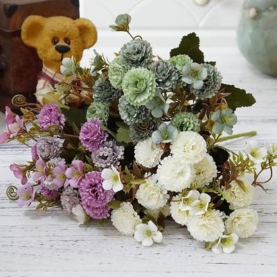 European Style Artificial Lilac Flowers Carnations Home Decoration Flowers  Photography Props