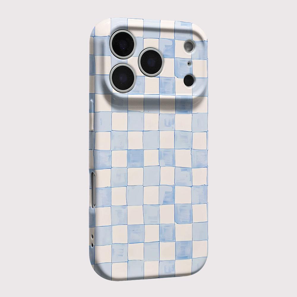 Gittermuster Handyhülle für Xiaomi Mi 15T 14T 13 12 12s 9 10 11 Poco C40 M5 X3 F4 NFC Pro 4G 5G Glänzende Folie Harte PC-Abdeckung