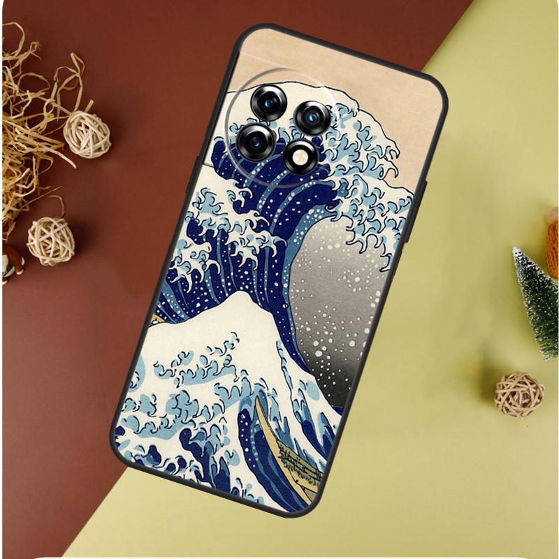 Great Wave off Kanagawa Japan For OnePlus 13 13R 12 12R 11 9 10 Pro 8T 9RT 10T 10R N20 N30 Nord CE 2 3 4 Lite Phone Case