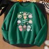 Anime Cartoon Eighth Labubu Printed Autumn Couple Round Neck Long Sleeve Crewneck Sweatshirt Women's Korean Version Top
