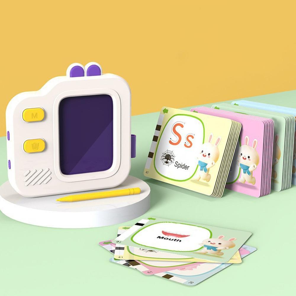

Plastics Kids Learning Machine with Sound Talking Flash Cards Education Toy Preschoolers Style B