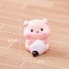 Cute Gourmet Pig Ornament Cartoon Piggy Figurine Car Desktop Decoration Micro Landscape Dollhouse Miniature Toy