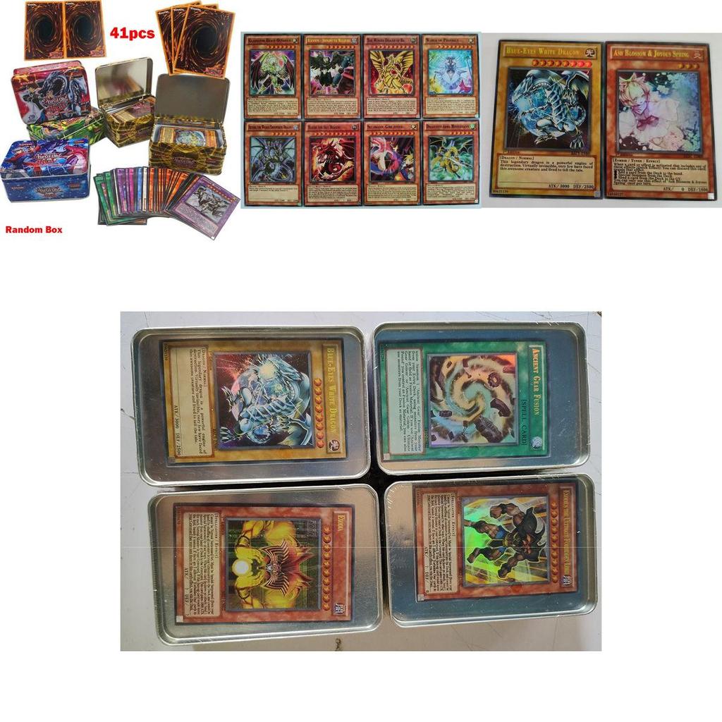 Exquisite 41pcs Iron Box Yugioh Game Cards For Kids And Collectors