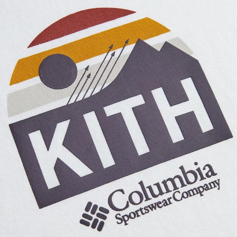 Kith For Columbia EEA Sun Tee White Unisex Tops KHM030471-101