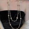 Luxe en high-end herfst/winter lange ketting, modieuze veelzijdige trui ketting, meerlaagse ketting, accessoire en accessoire