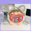 Anime Zweidimensionaler Rucksack mit großem Fassungsvermögen für Schüler und Reisen mit Plüschmaterial für den täglichen Gebrauch