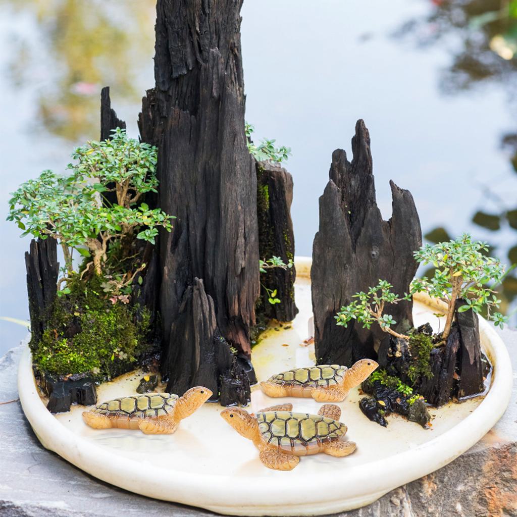 Sea Turtle Miniature Turtle Statue Resin Figurines Fairy Garden Accessories Ca